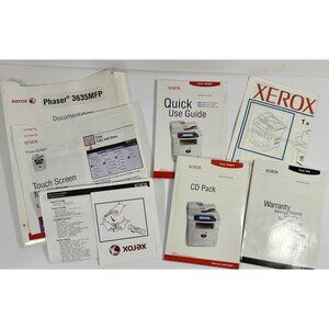 Xerox Phaser 3635 MFP Quick Use AND Installation Guide Paper Manuals /CDs Copier